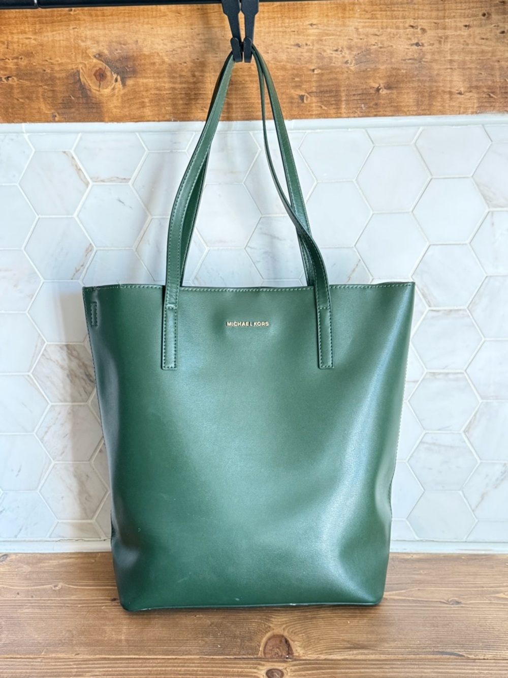 Michael Kors Hayley emerald green tote